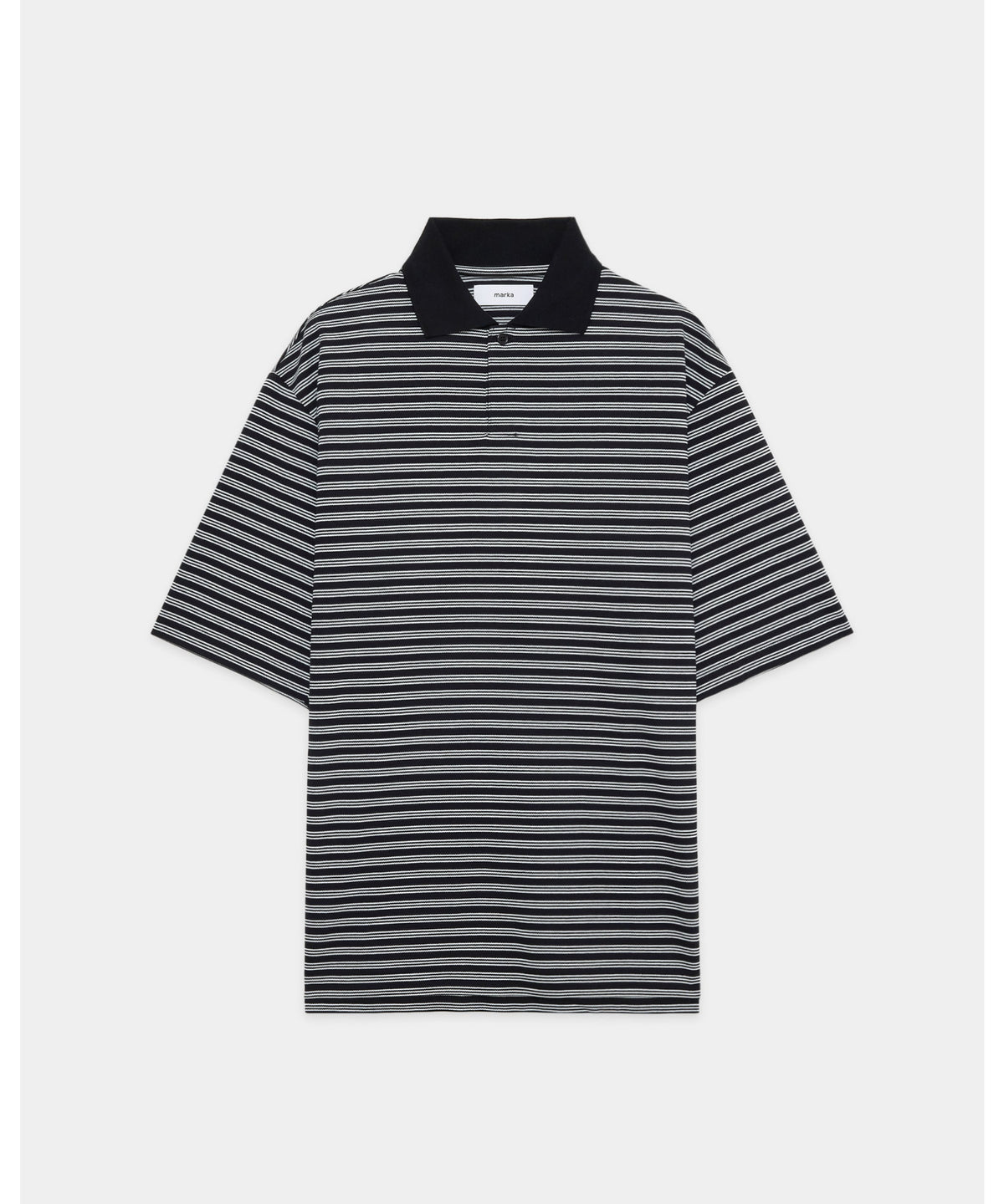 40//1 Organic Cotton High Twisted Pique One Button Tee S/S