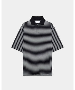 40//1 Organic Cotton High Twisted Pique One Button Tee S/S