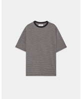 Organic Cotton High Twist Knit Border / Crew Neck Tee
