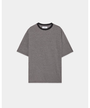 Organic Cotton High Twist Knit Border / Crew Neck Tee