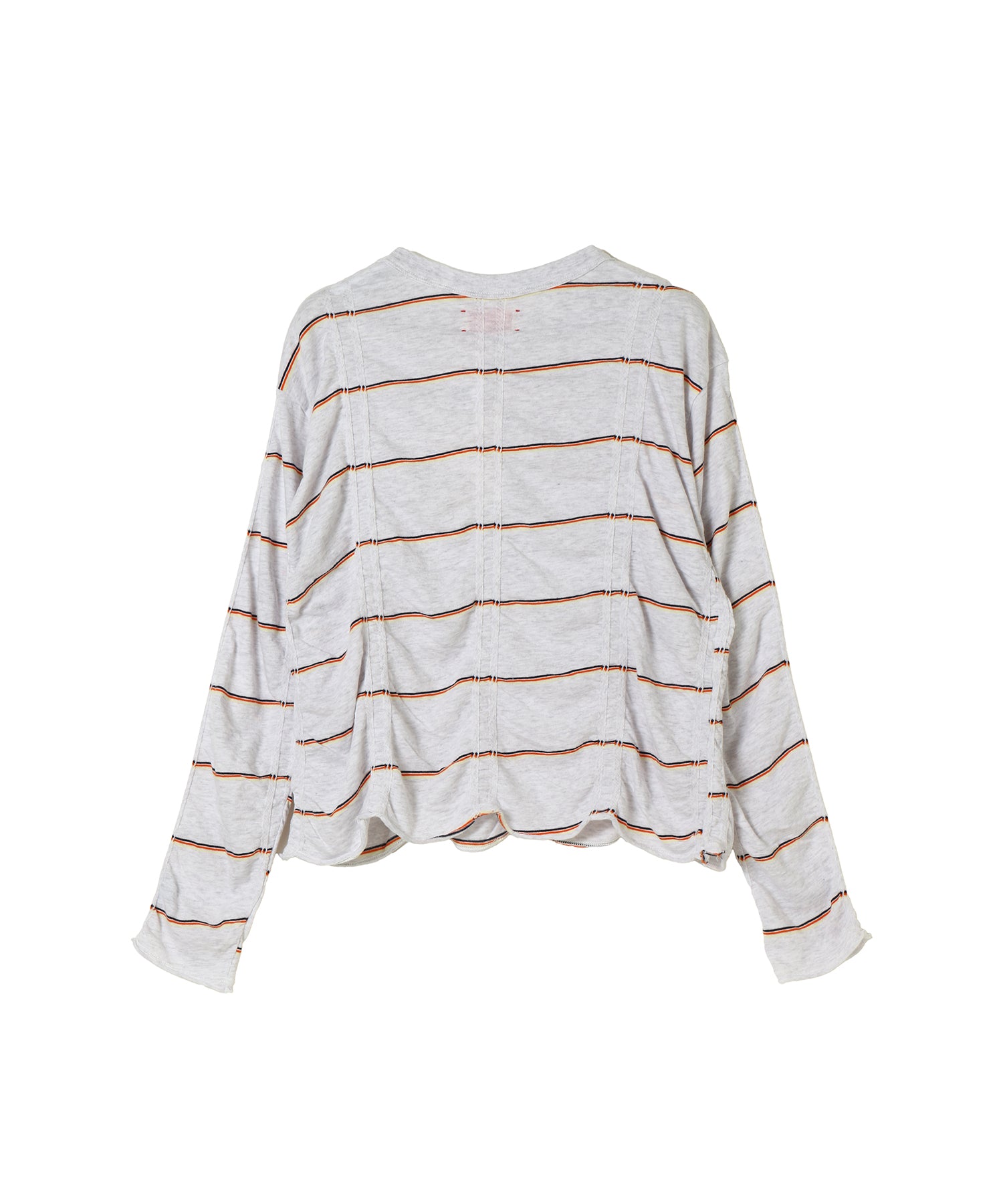 Tucked Jacquard Border Pullover