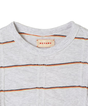 Tucked Jacquard Border Pullover