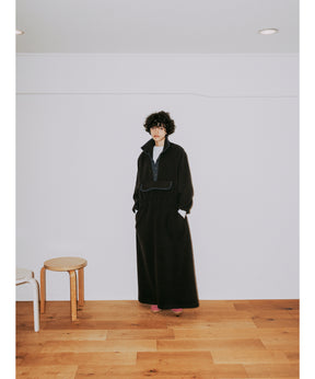 FLEECE SNAP LONG DRESS