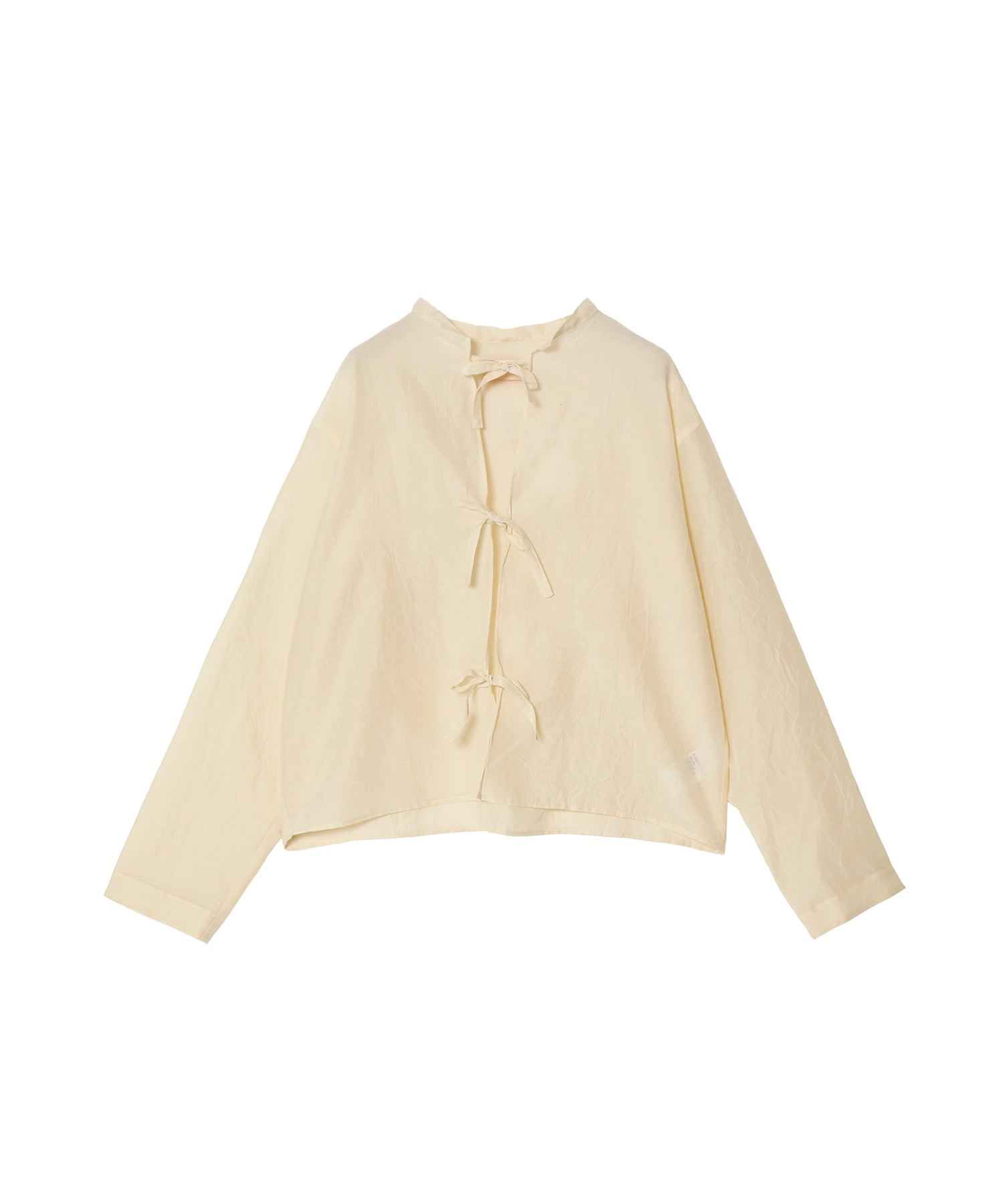 COTTON SILK BLOUSE JACKET - MEYAME (メヤメ) - outer (アウター