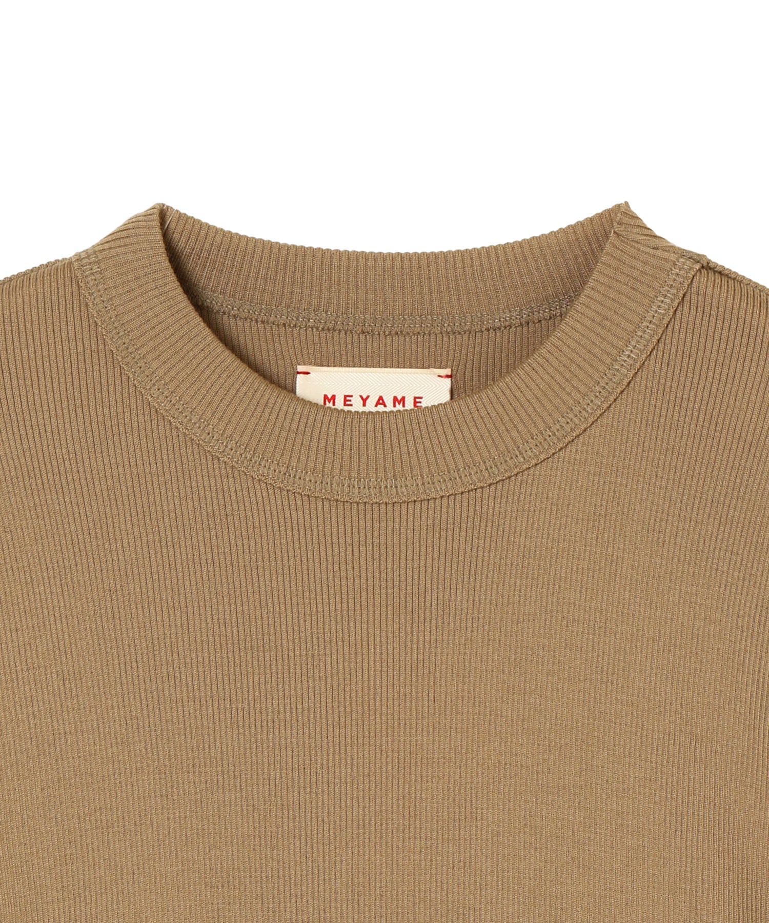 WASHABLE WOOL RIB SHORT PULLOVER