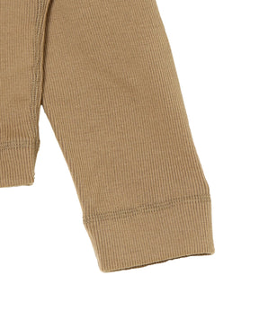 WASHABLE WOOL RIB SHORT PULLOVER
