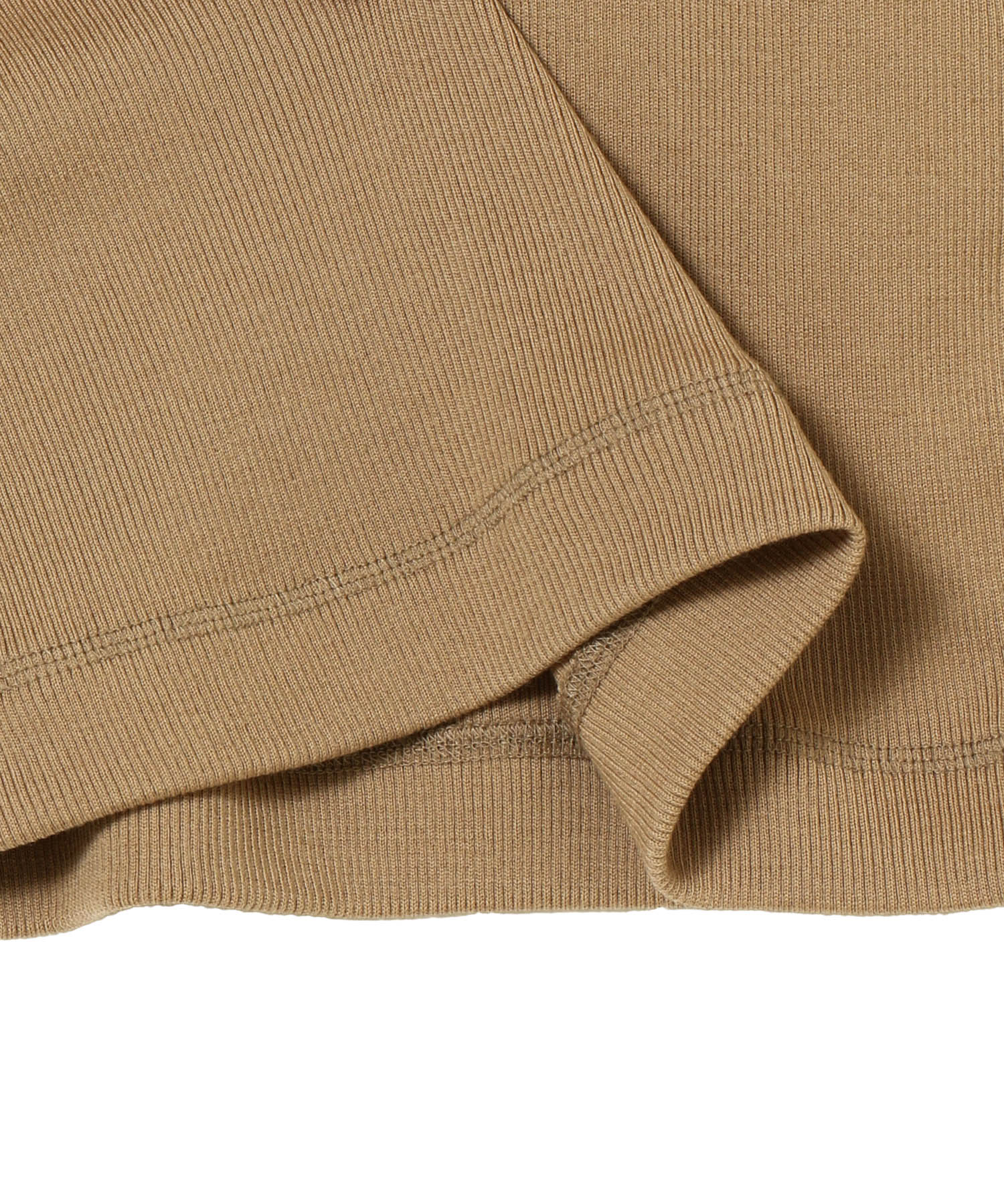 WASHABLE WOOL RIB SHORT PULLOVER