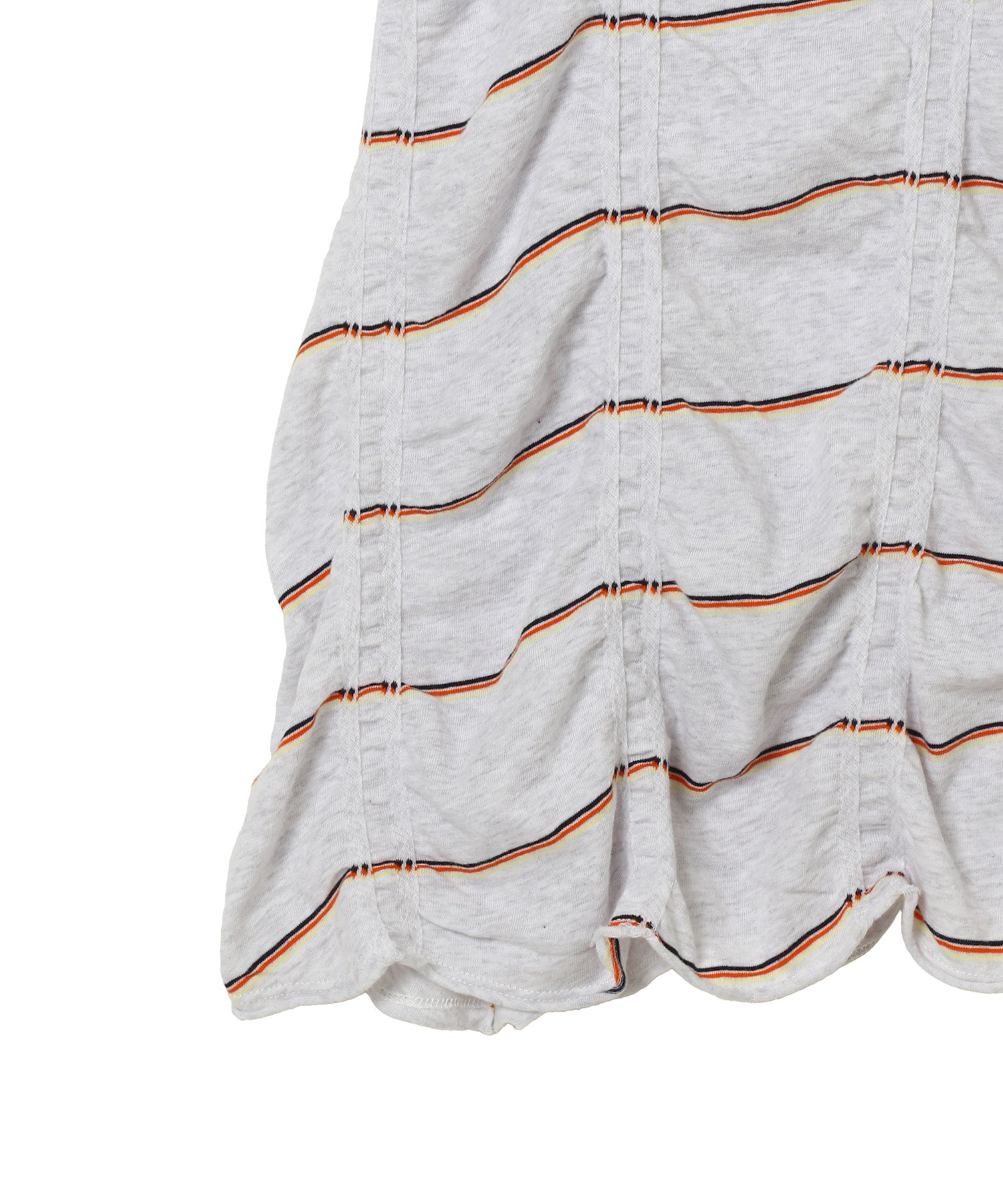 Tucked Jacquard Border Dress