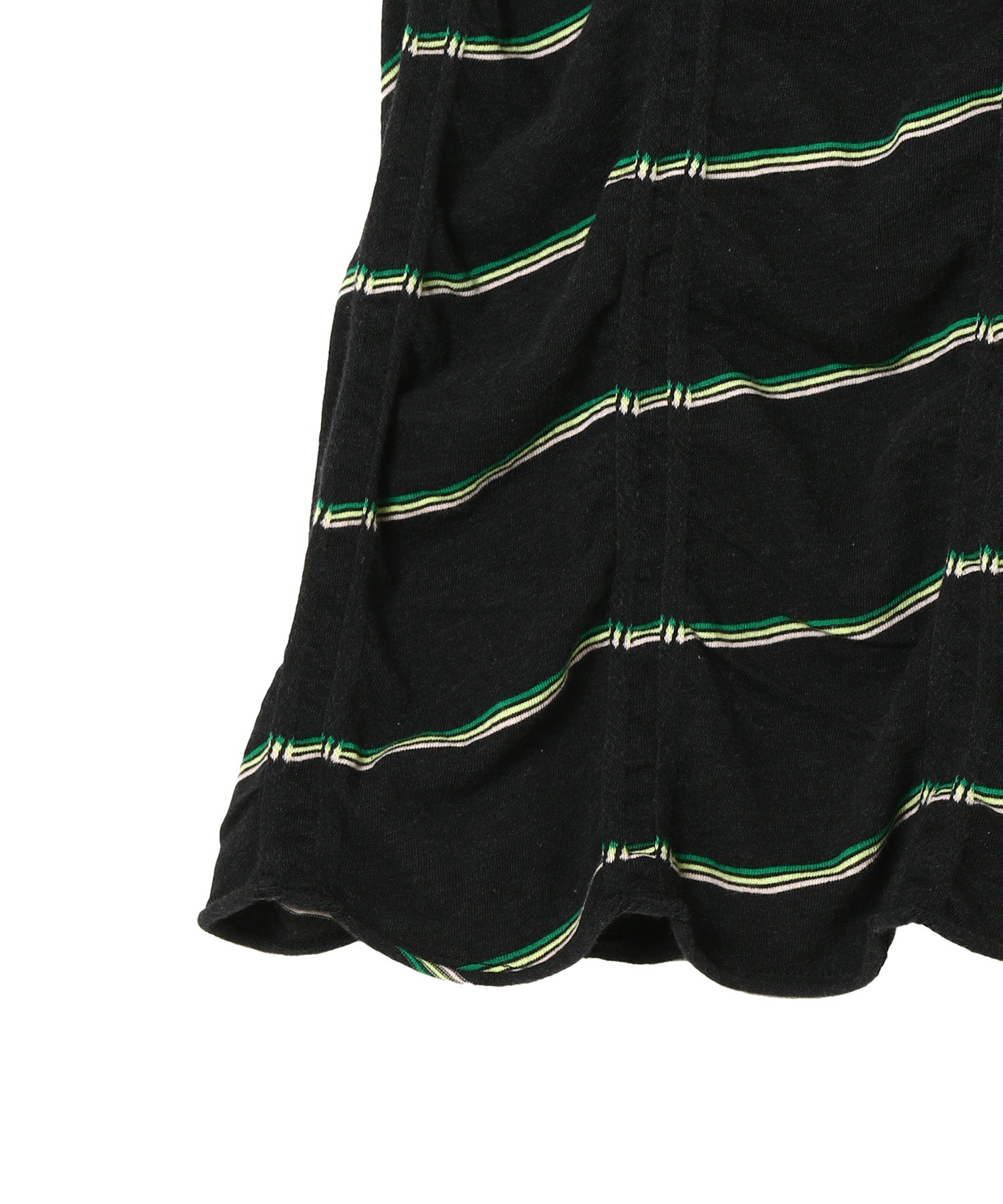 Tucked Jacquard Border Dress