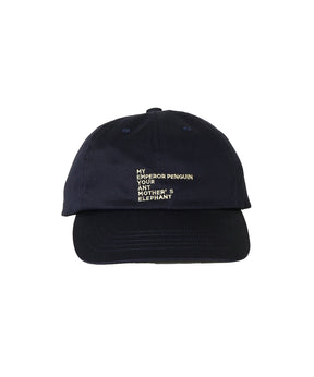 EMBROIDERY COTTON CAP MADE BY NINE TAILOR (ORIGINAL BODY)