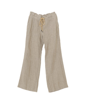 LINEN COMFORTABLE DRAWCODE PANTS