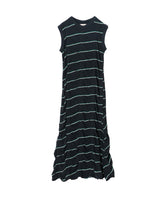 TUCKED JACQUARD BORDER SLEEVELESS / DRESS