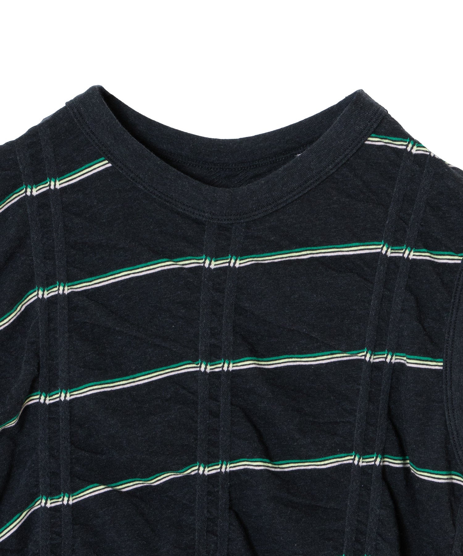 TUCKED JACQUARD BORDER SLEEVELESS