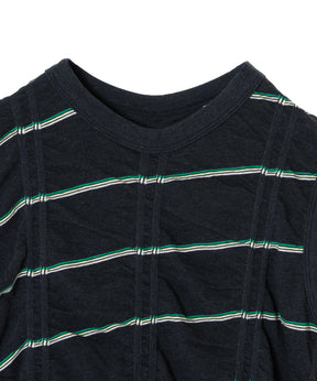 TUCKED JACQUARD BORDER SLEEVELESS