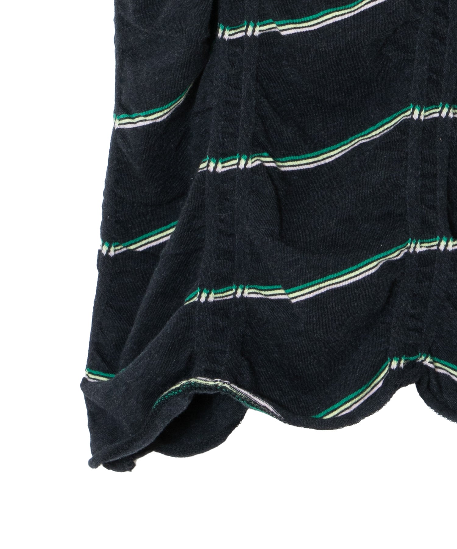 TUCKED JACQUARD BORDER SLEEVELESS