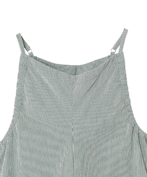 STRIPED GATHERED ALL-IN-ONE