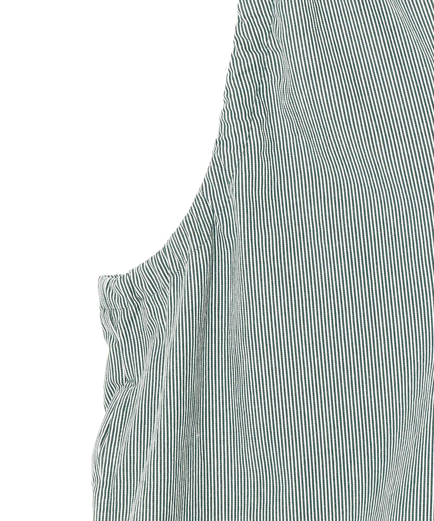 STRIPED GATHERED ALL-IN-ONE