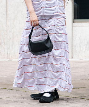 TUCKED JACQUARD BORDER SKIRT