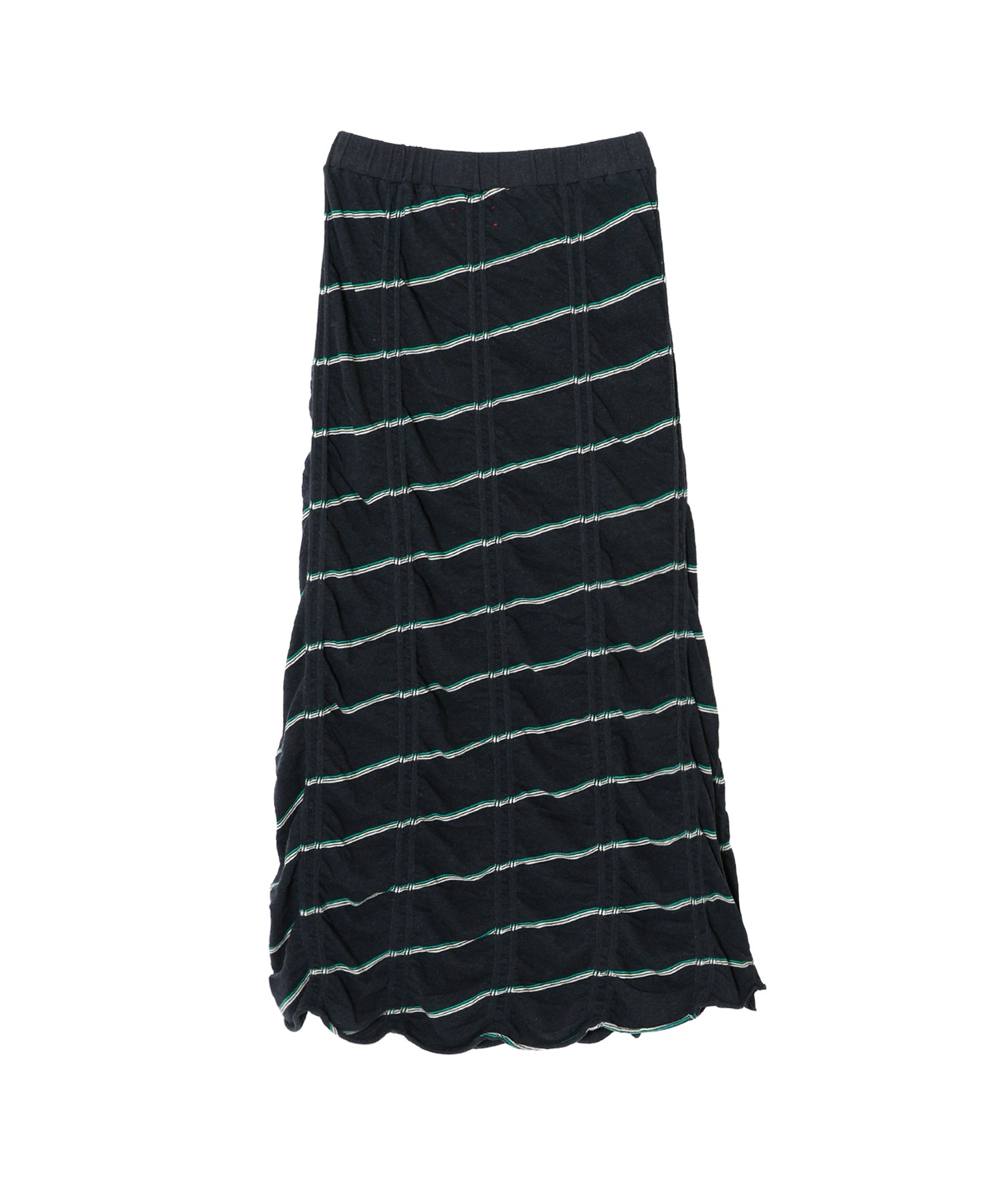 TUCKED JACQUARD BORDER SKIRT