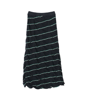 TUCKED JACQUARD BORDER SKIRT