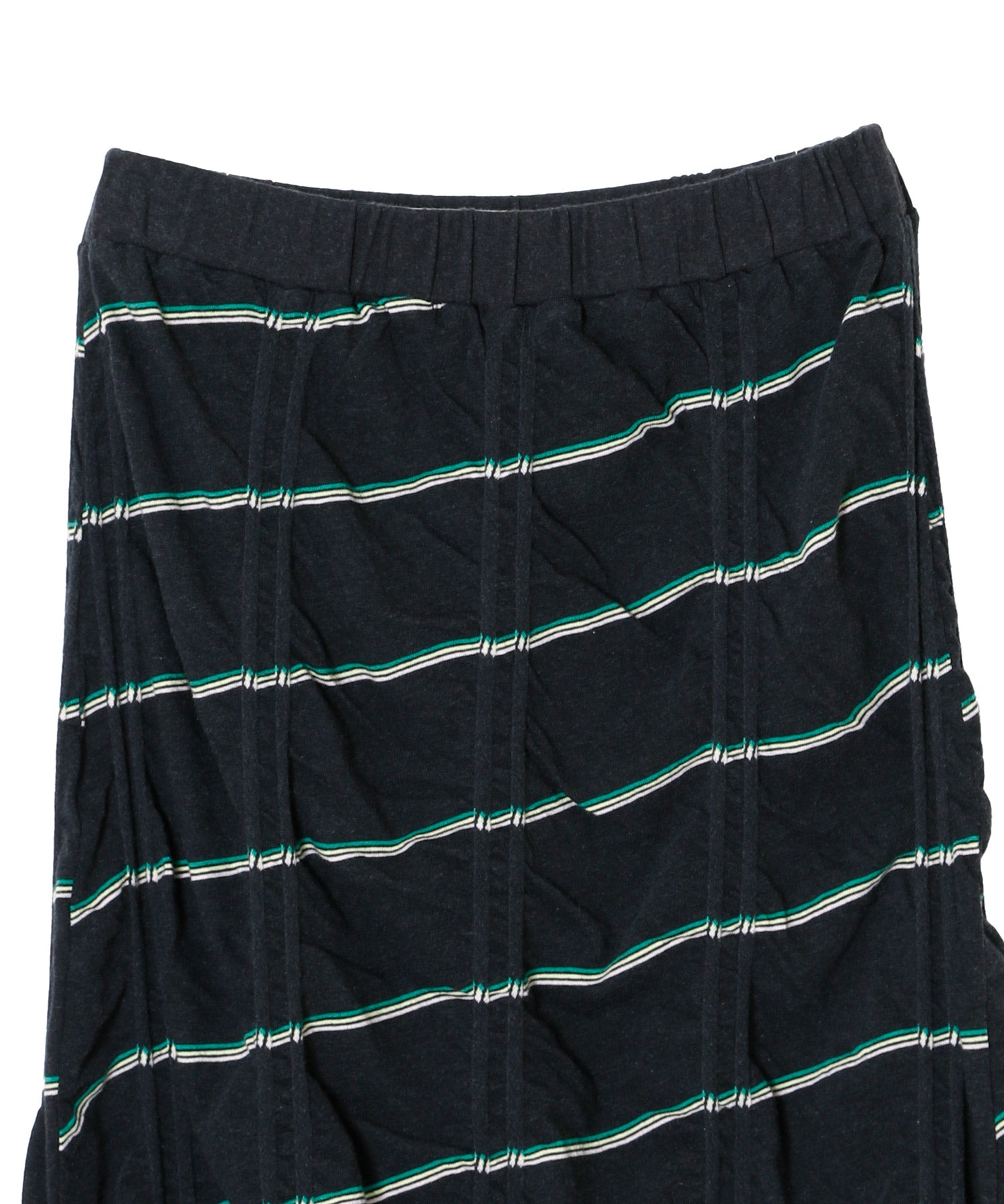 TUCKED JACQUARD BORDER SKIRT