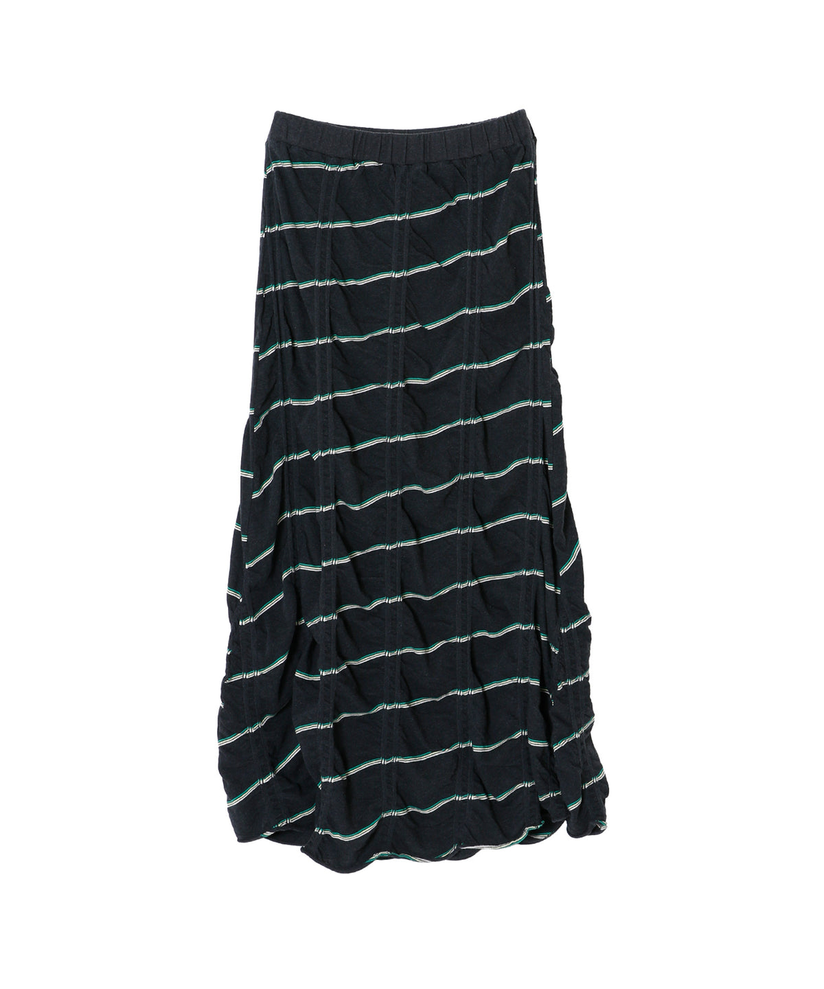 TUCKED JACQUARD BORDER SKIRT