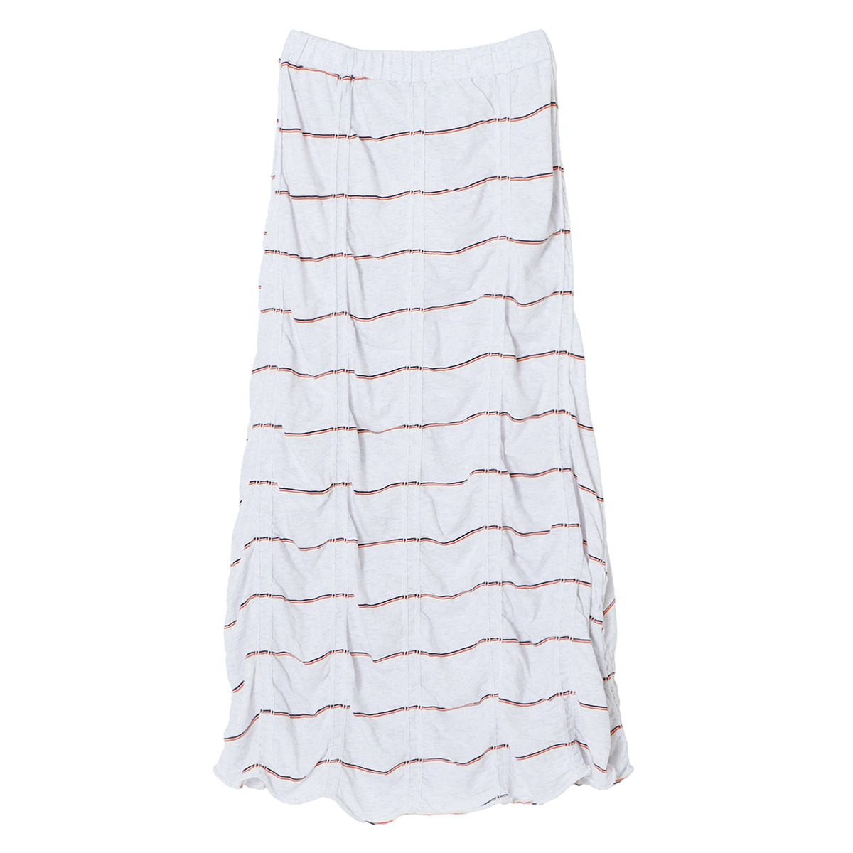TUCKED JACQUARD BORDER SKIRT - MEYAME (メヤメ) - bottom (ボトムス