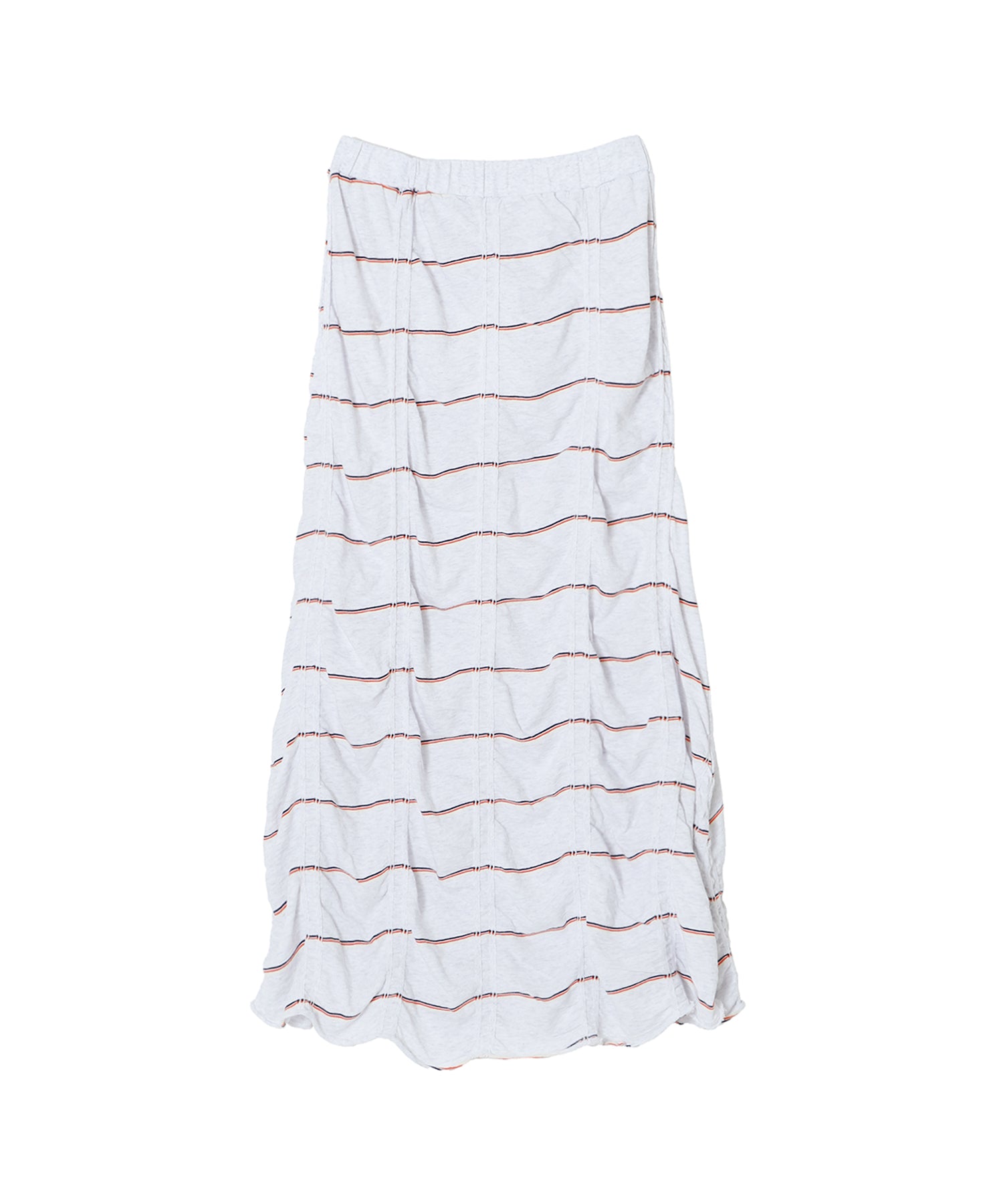 TUCKED JACQUARD BORDER SKIRT