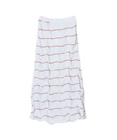 TUCKED JACQUARD BORDER SKIRT