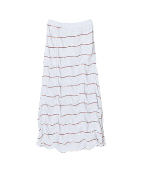 TUCKED JACQUARD BORDER SKIRT