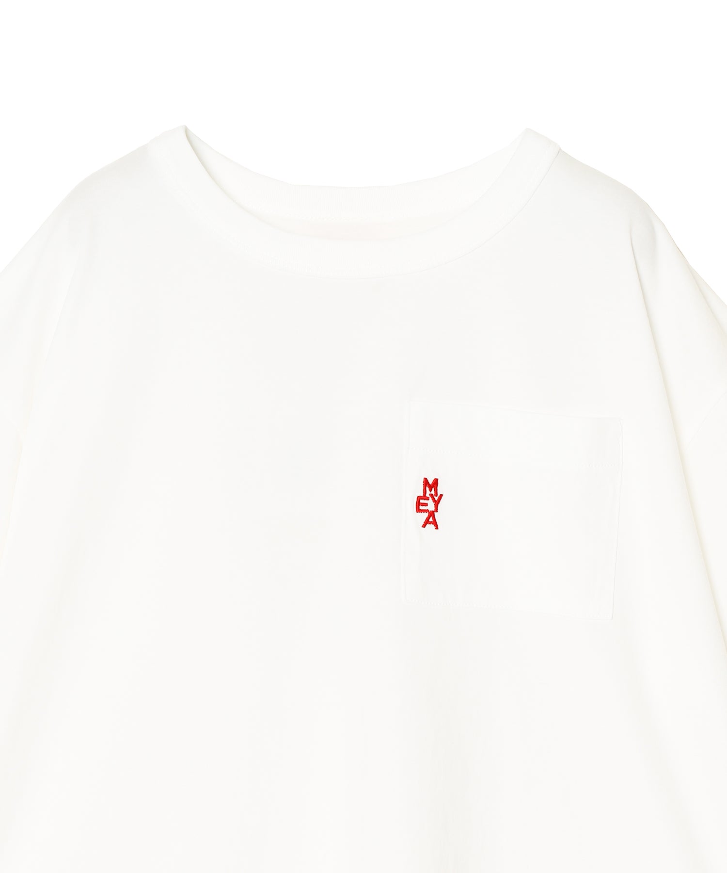 まめ☽・:*オーダー品✩.*˚ EMBROIDERED POCKET TEE - MEYAME (メヤメ) - tops (トップス