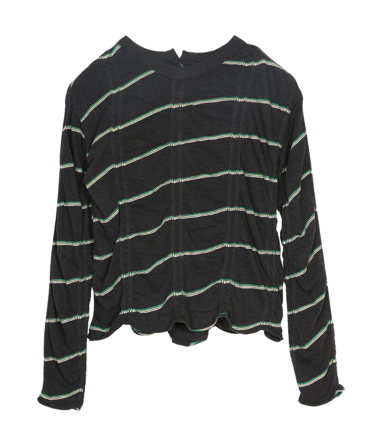 Tucked Jacquard Border Cardigan