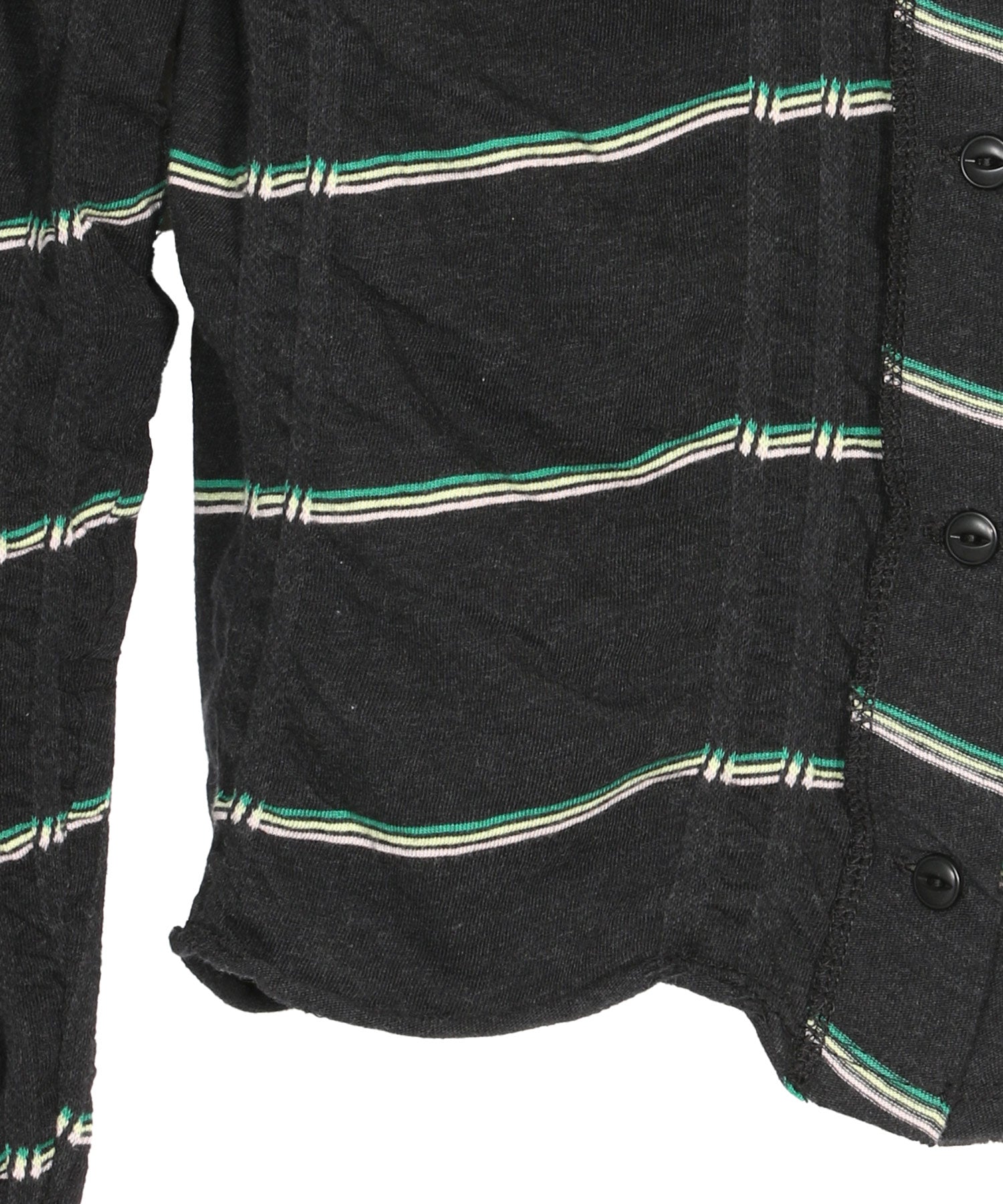 Tucked Jacquard Border Cardigan