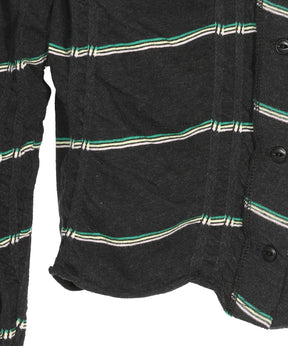 Tucked Jacquard Border Cardigan