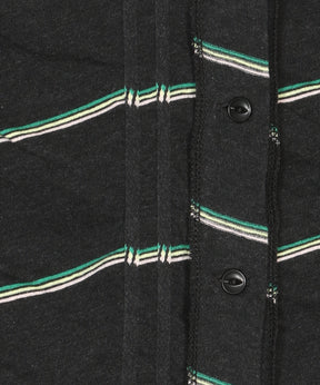 Tucked Jacquard Border Cardigan