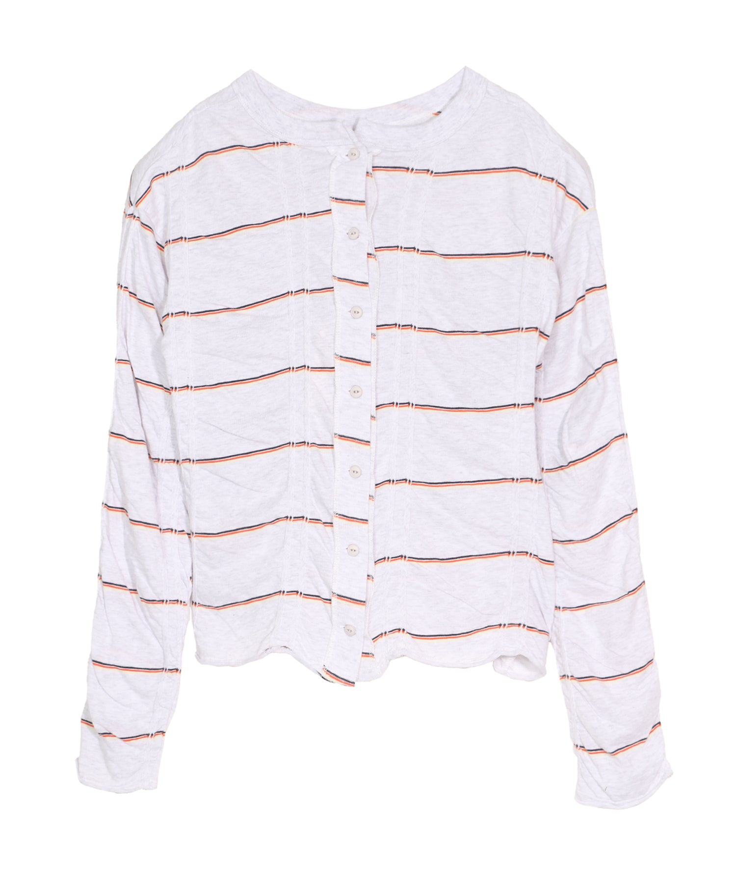 Tucked Jacquard Border Cardigan