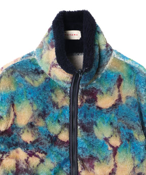 PRINT/ SOLID REVERSIBLE FLEECE VEST