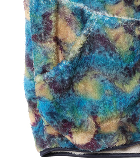 PRINT/ SOLID REVERSIBLE FLEECE VEST