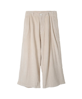 CORDUROY SIDE LINE WIDE PANTS
