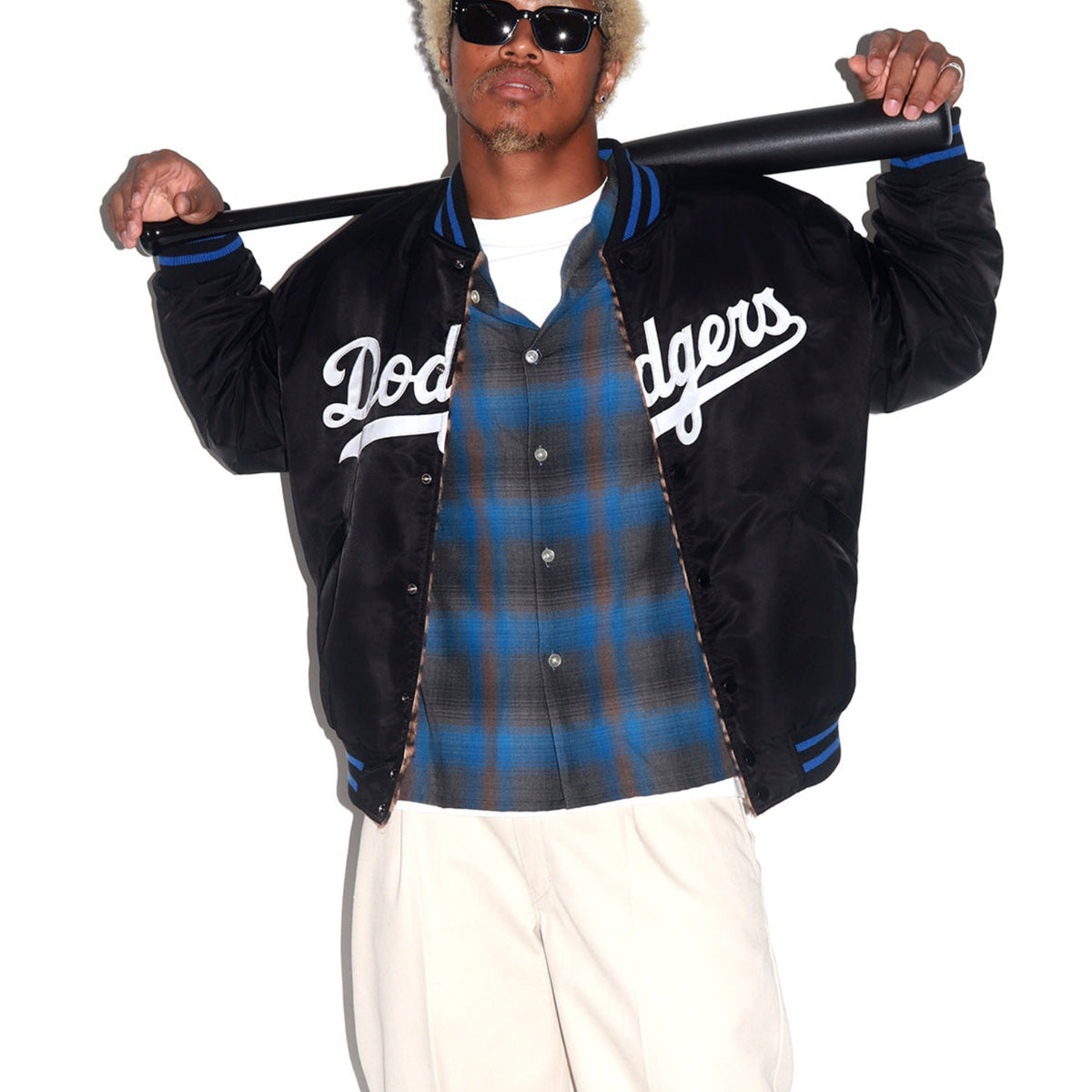 MLB / REVERSIBLE VARSITY JACKET (LA Dodgers) - WACKO MARIA