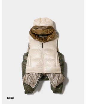 NANGA multilayering down vest blouson