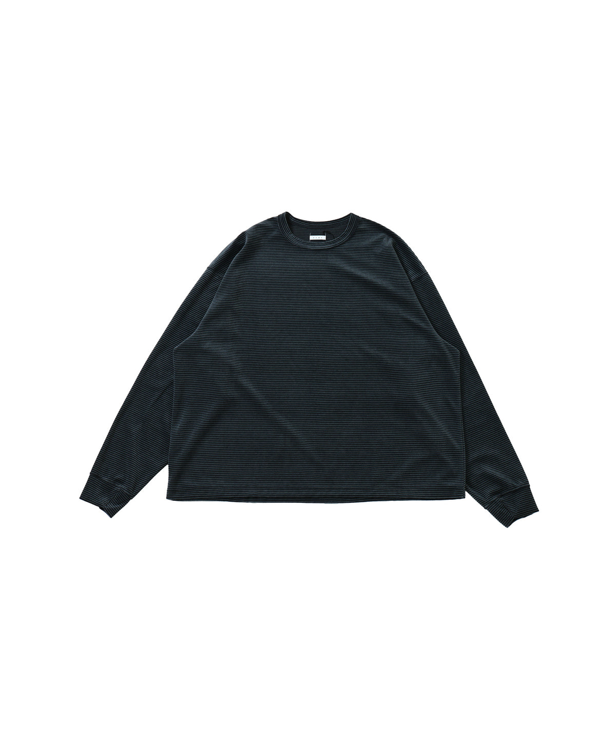 VELOUR BORDER LONG SLEEVE TEE