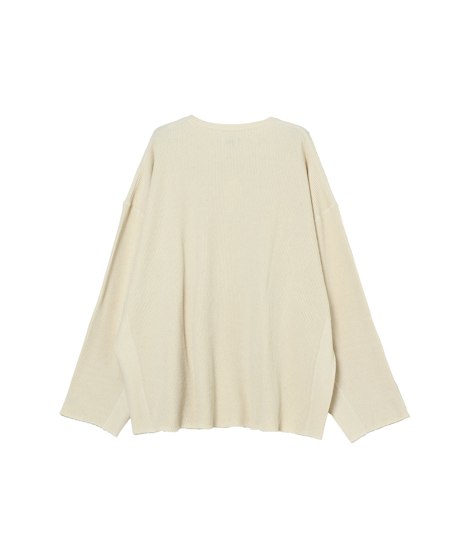 WAFFLE SIDE RIB LOOSE SLEEVE TEE