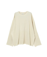 WAFFLE SIDE RIB LOOSE SLEEVE TEE