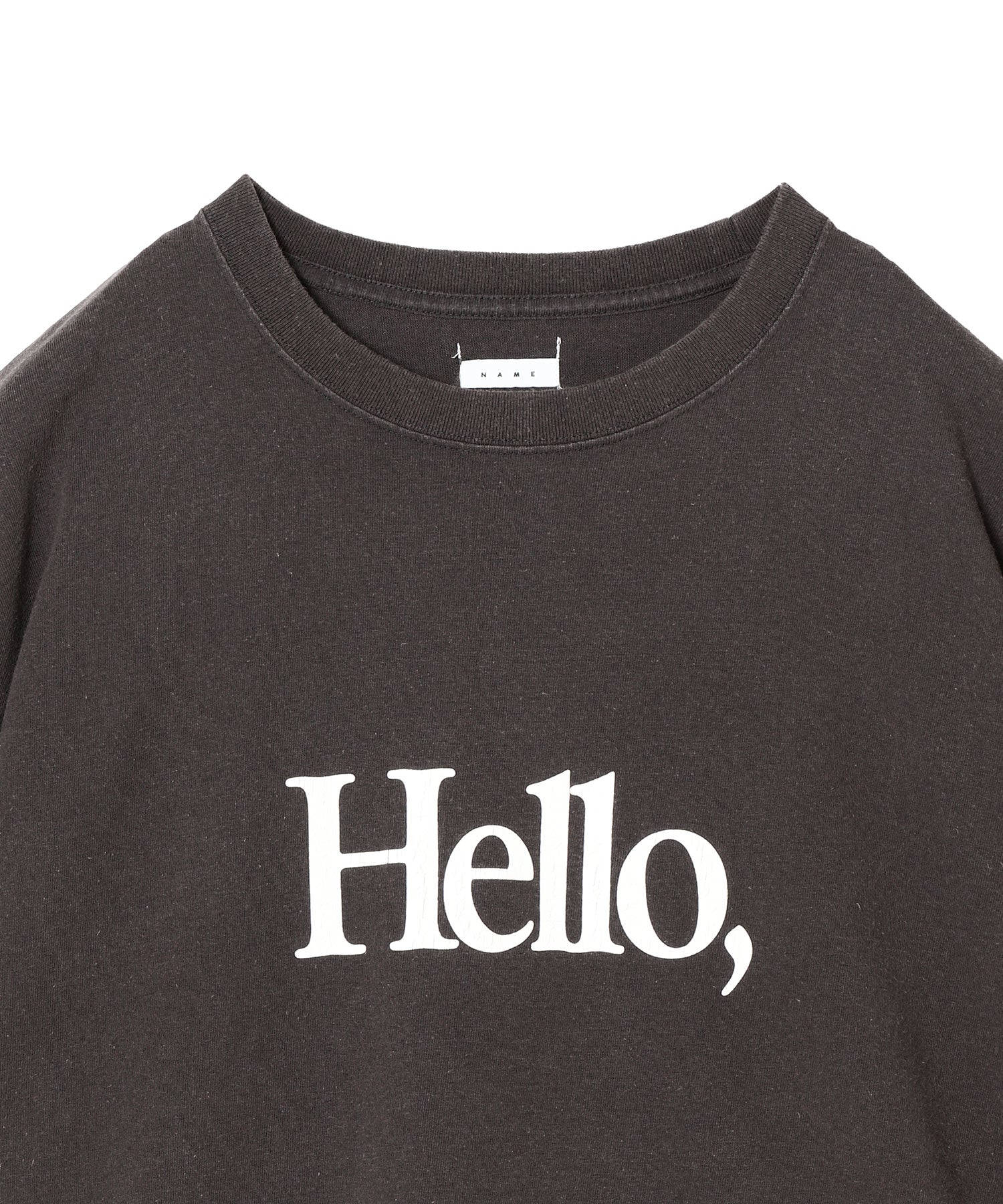 LOOSE FIT PRINT TEE : HELLO,GOOD BUY!