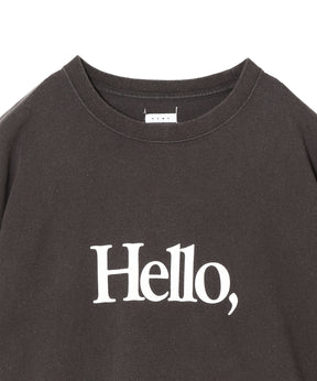 LOOSE FIT PRINT TEE : HELLO,GOOD BUY!
