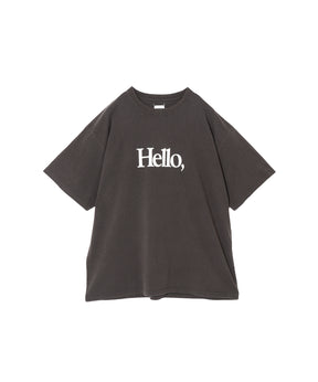 LOOSE FIT PRINT TEE : HELLO,GOOD BUY!