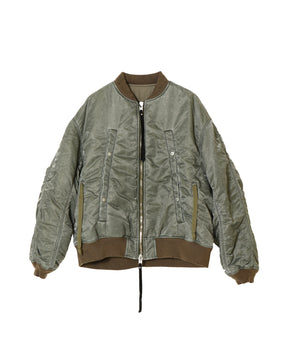 WIDE POCKET FLIGHT JACKET : FADED