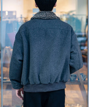 MELTON/PADED FLIGHT JACKET