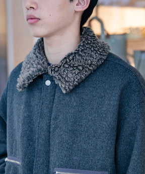 MELTON/PADED FLIGHT JACKET